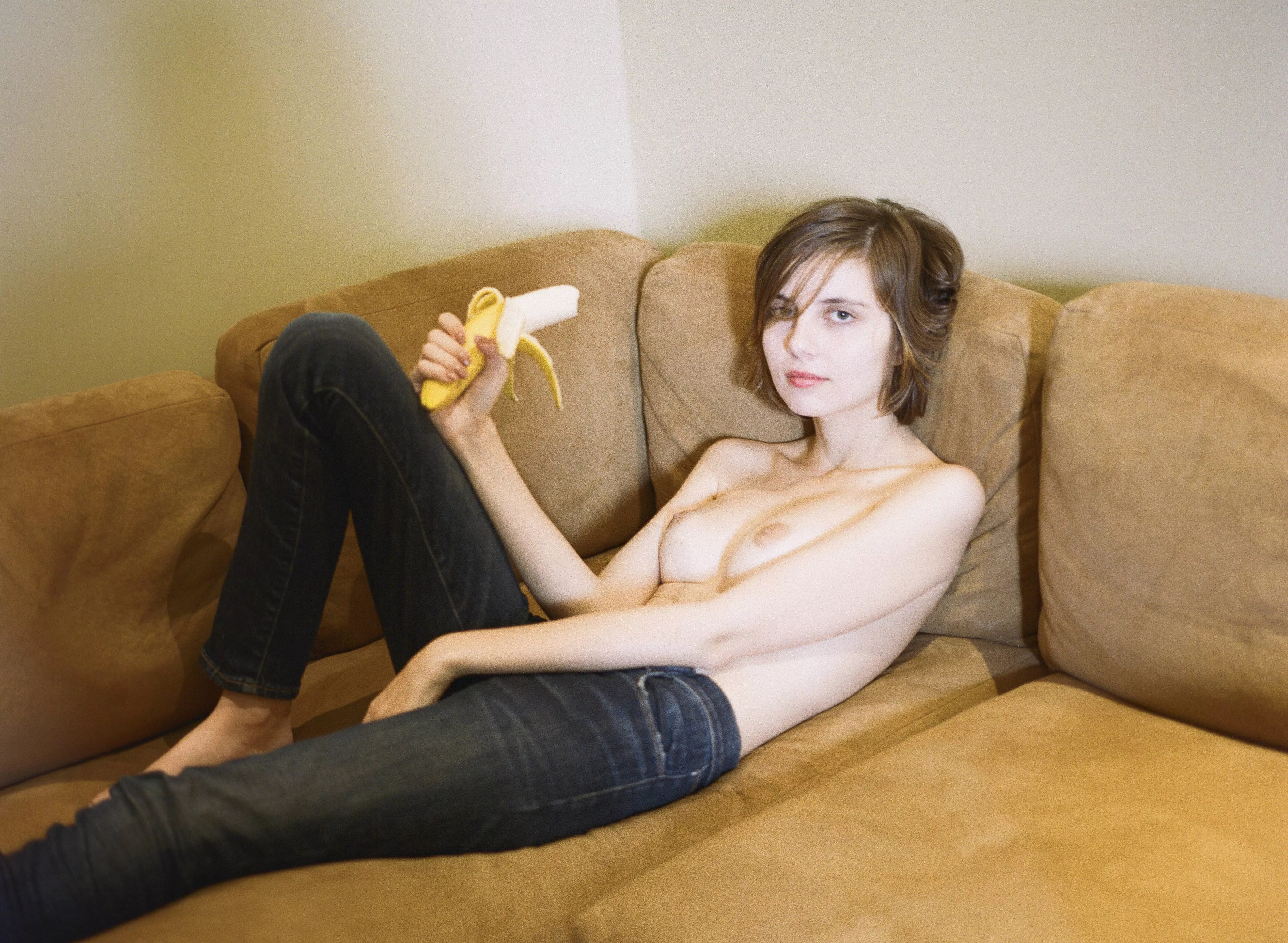 I've been practising with this banana. I'm ready for you now 😉 I've been practising with this banana. I'm ready for you now 😉