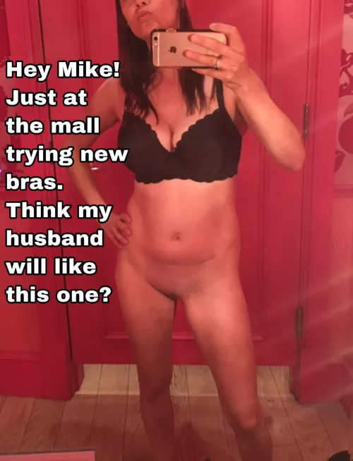 I’ve convinced my wife to have a threesome with my buddy Mike. Now we have to get him on board. I had her text him this pic. Hope he gets the message…