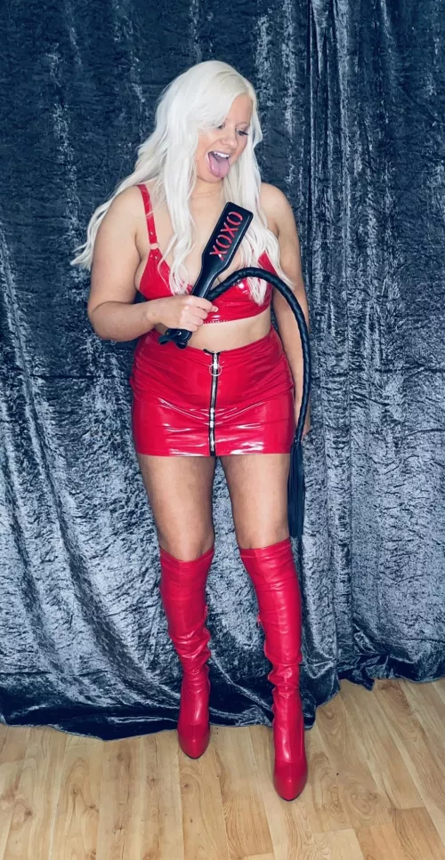 I’ve still got some Christmas spirit left in me,so you get spanked and whipped at the same time til new year