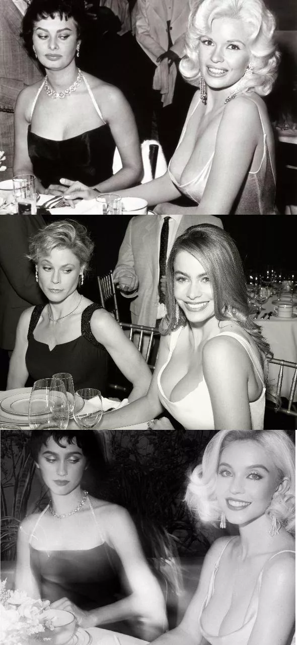 Jayne Mansfield, Sofia Vergara and Sydney Sweeney Jayne Mansfield, Sofia Vergara and Sydney Sweeney