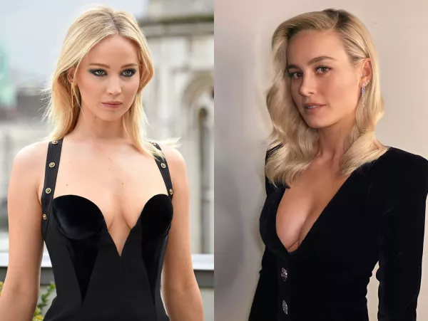 Jennifer Lawrence and Brie Larson would be a great threesome Jennifer Lawrence and Brie Larson would be a great threesome