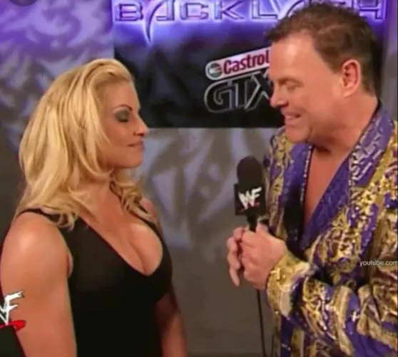Jerry Lawler staring at Tits Stratus rack π