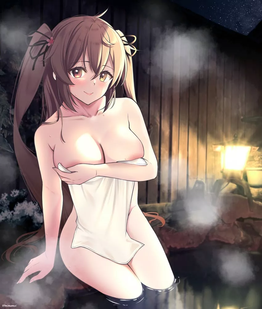 Joining Murasame in the mixed bath