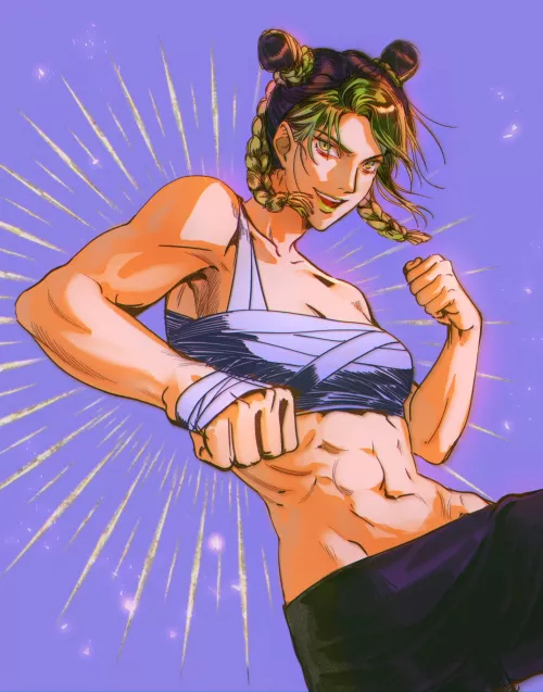 jolyne training day [Jojo part 6] by (chejamong)