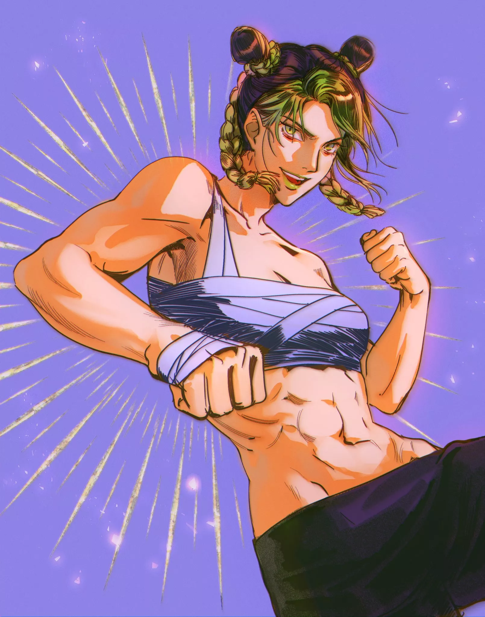 jolyne training day [Jojo part 6] by (chejamong)