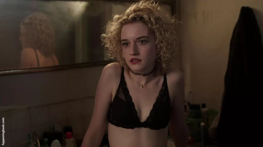 Julia Garner in a bra