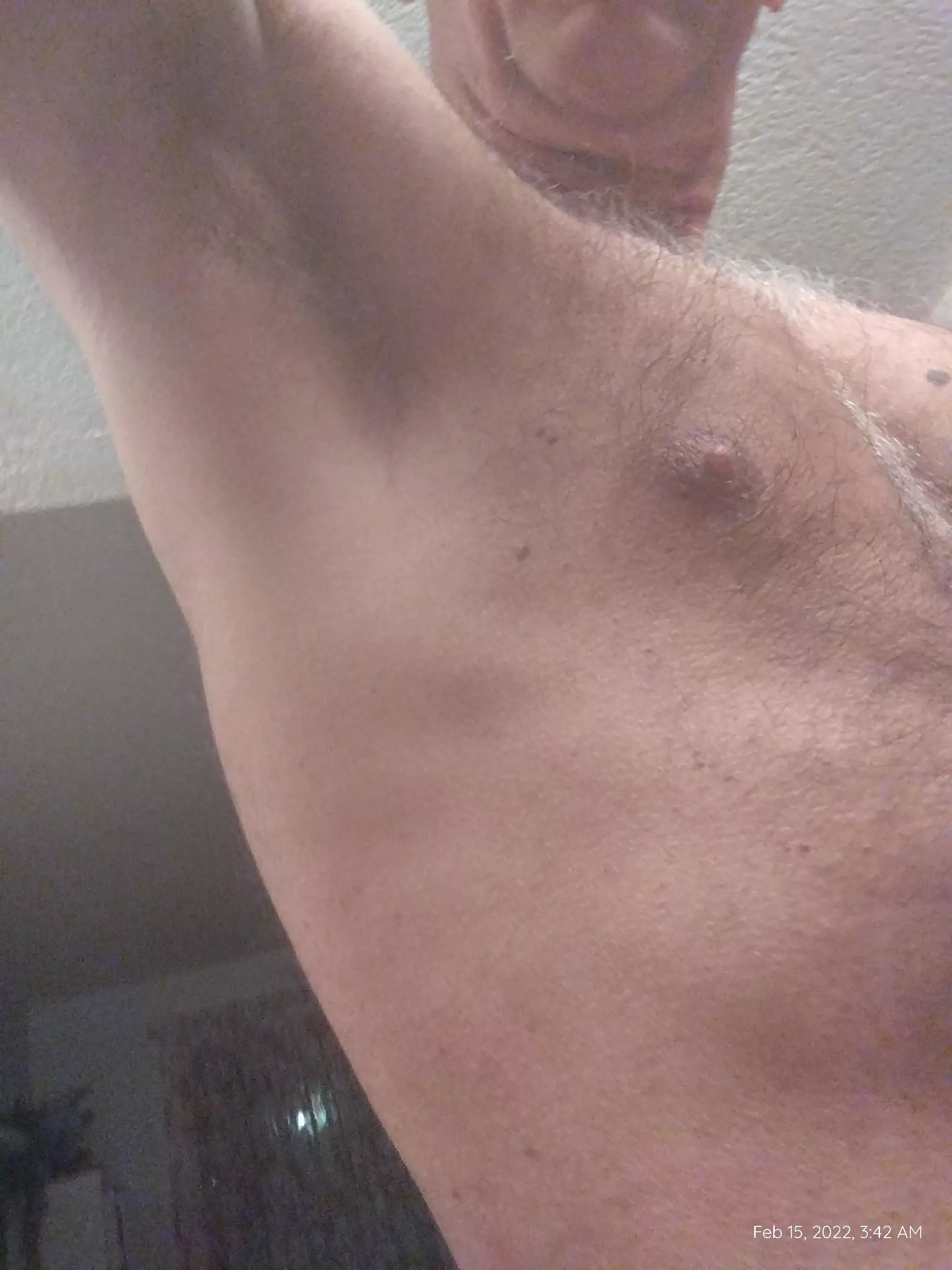 Just a 65 year also armpit here.... And my hard nipple