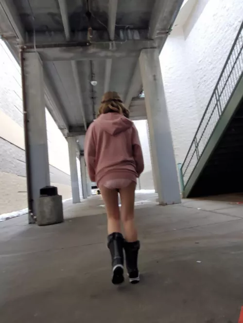 Just a baby in her diapers