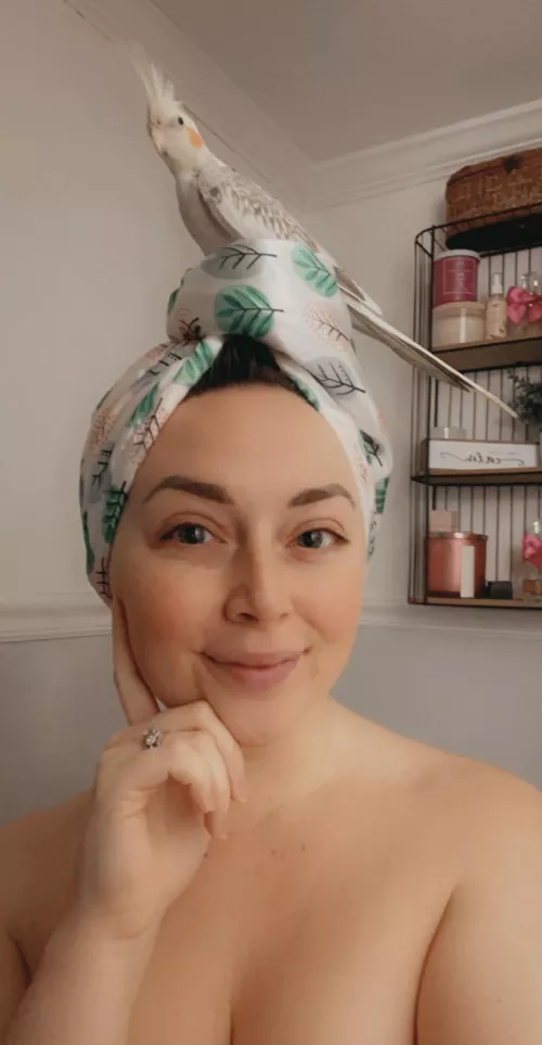 Just a couple oβ chicks fresh from the shower π£ππΌπ§Ί