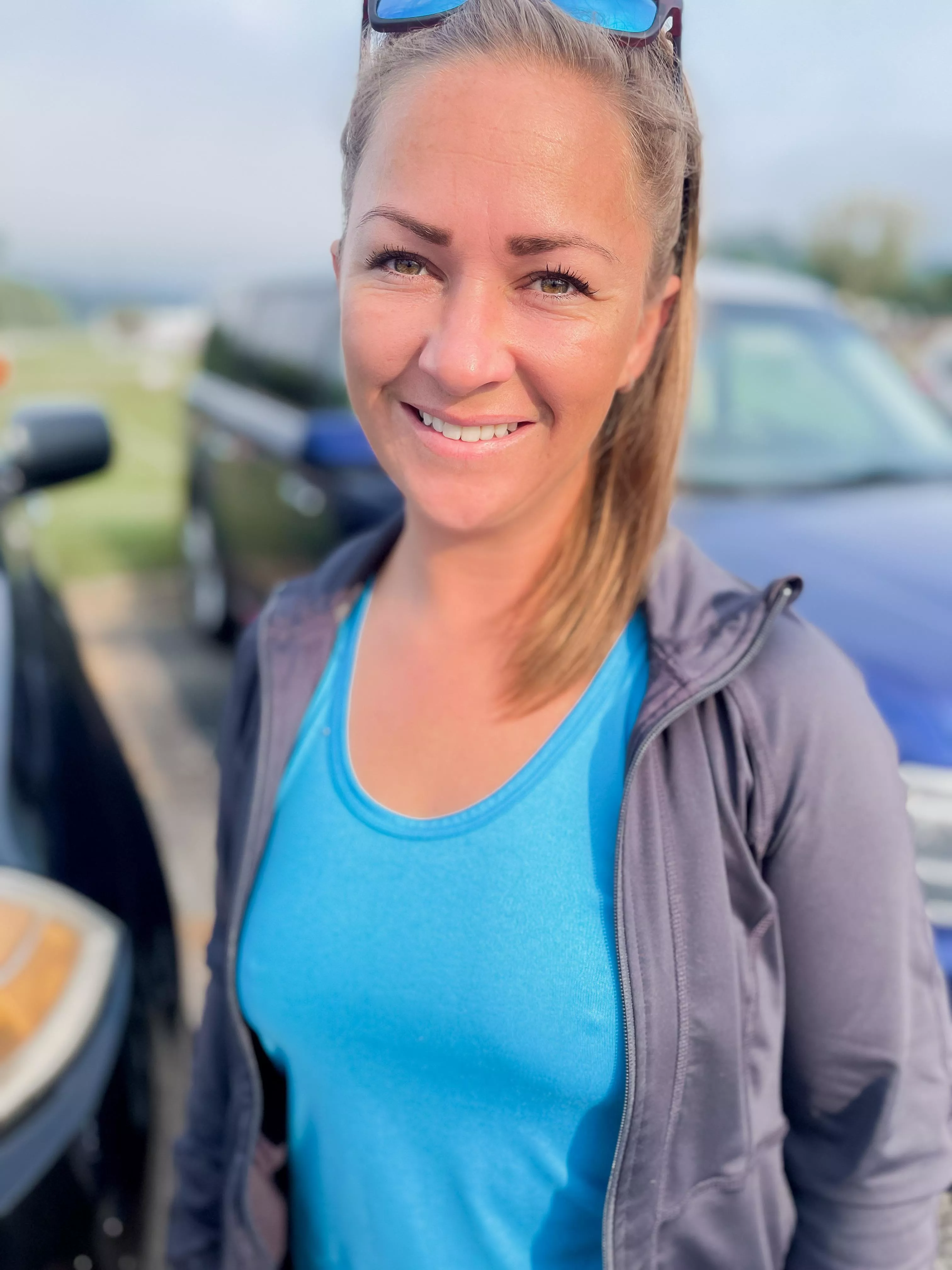 Just a mom at the soccer field. Just a mom at the soccer field.