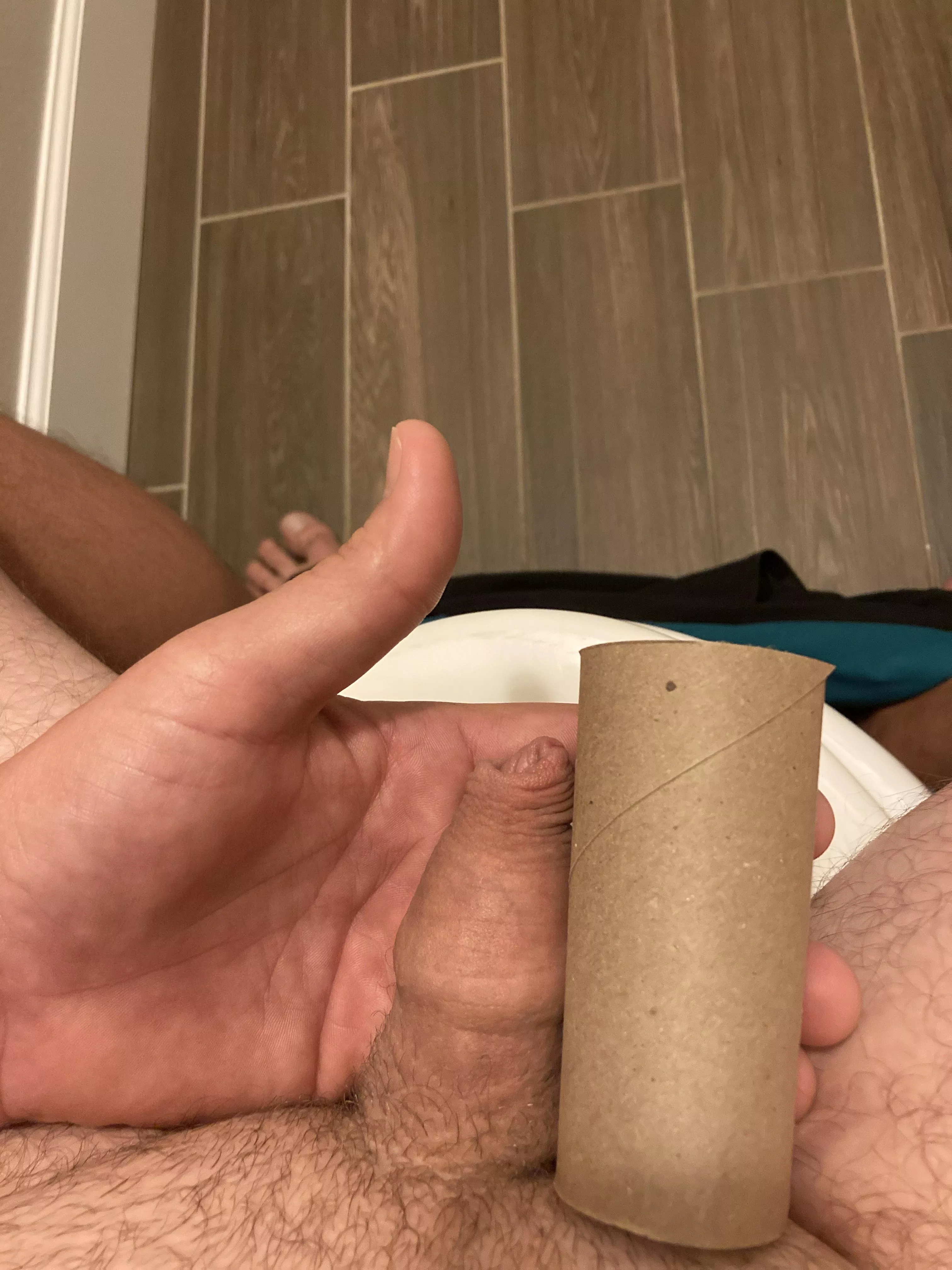 Just a normal flaccid guy with a toilet roll! Just a normal flaccid guy with a toilet roll!