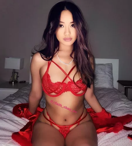 Just a petite Asian girl in red lingerie 😜😈 Just a petite Asian girl in red lingerie 😜😈