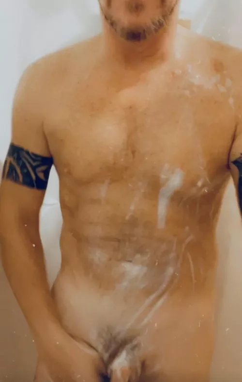 Just a sneaky early morning shower tease.