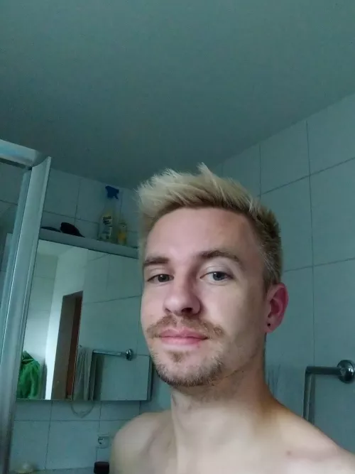 Just about to hit the shower Just about to hit the shower