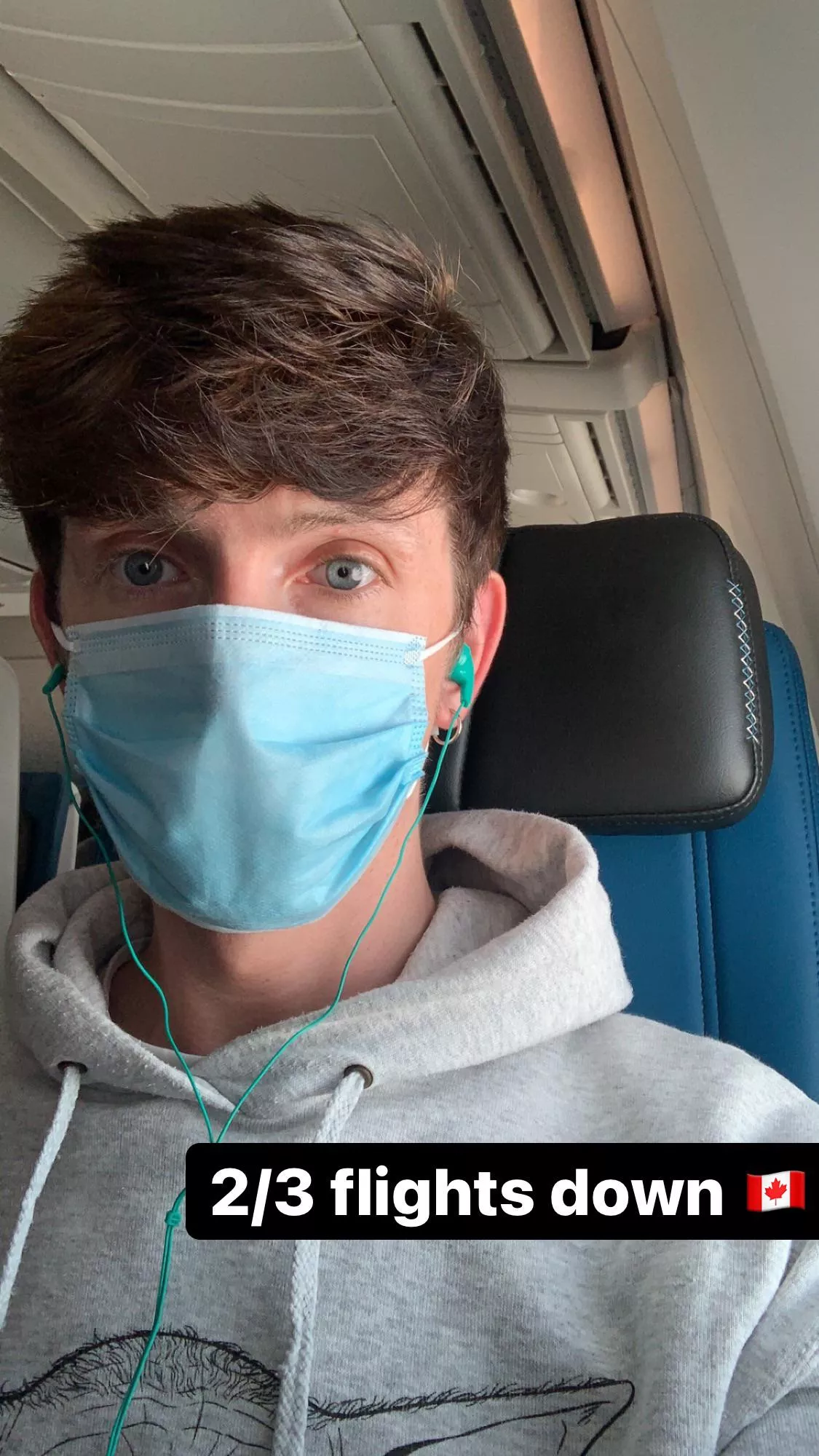 Just arrived in Canada for my new adventure - but first I gotta sleep, from this very tired Irish boy
