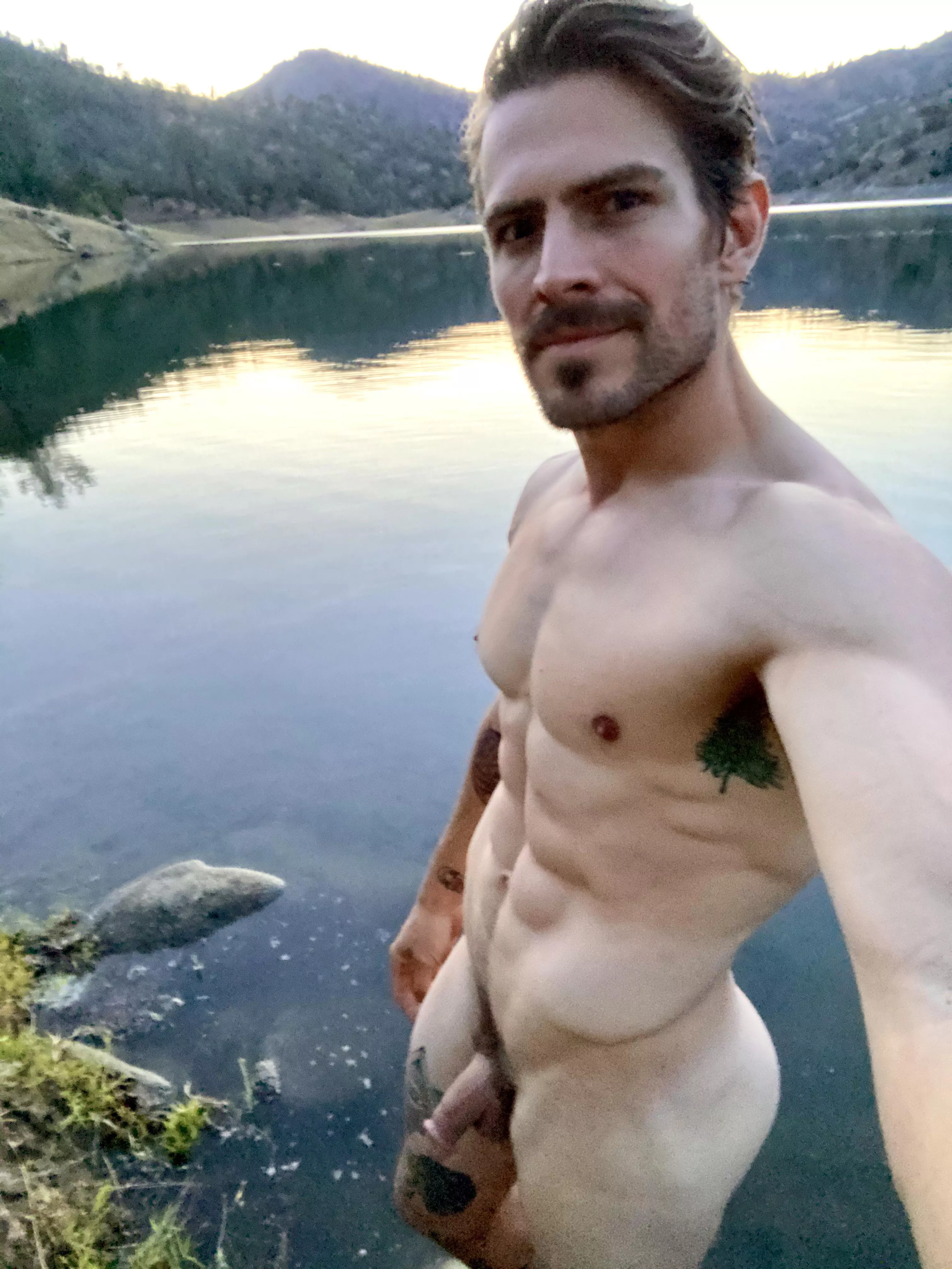 Just before the sun goes gown…who wants to get wet?