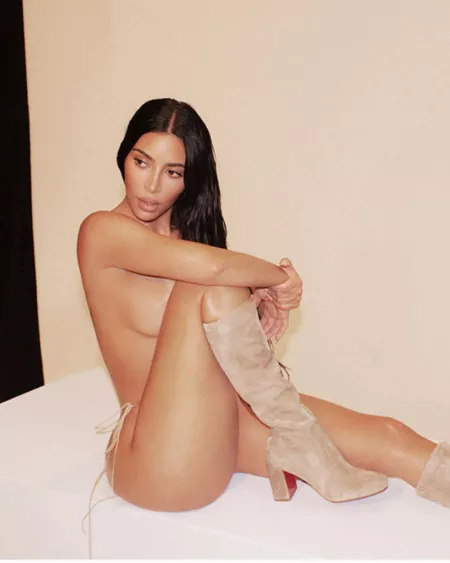 Just boots and bikini bottoms Just boots and bikini bottoms