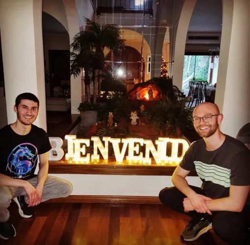 Just came back to my home country (Paraguay) with my bf! It’s amazing how far my family’s come, from wanting me to hide my sexuality to welcoming my baby and me with open arms ❤️