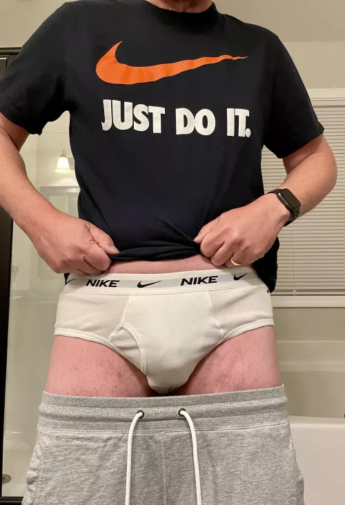 Just Do It in Nike briefs!