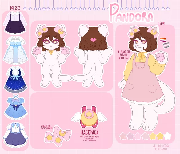 just finished my new fursona and i really happy with the results tbh!