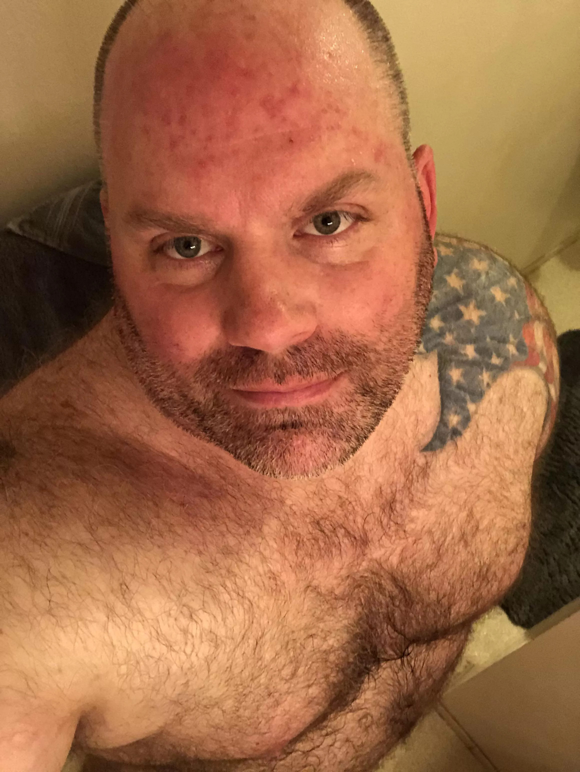 Just finished my workout. Shower time