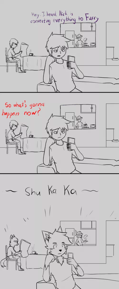 Just gonna commit to my main fandom. ( Comic & Drawing By Me ) ( OC )