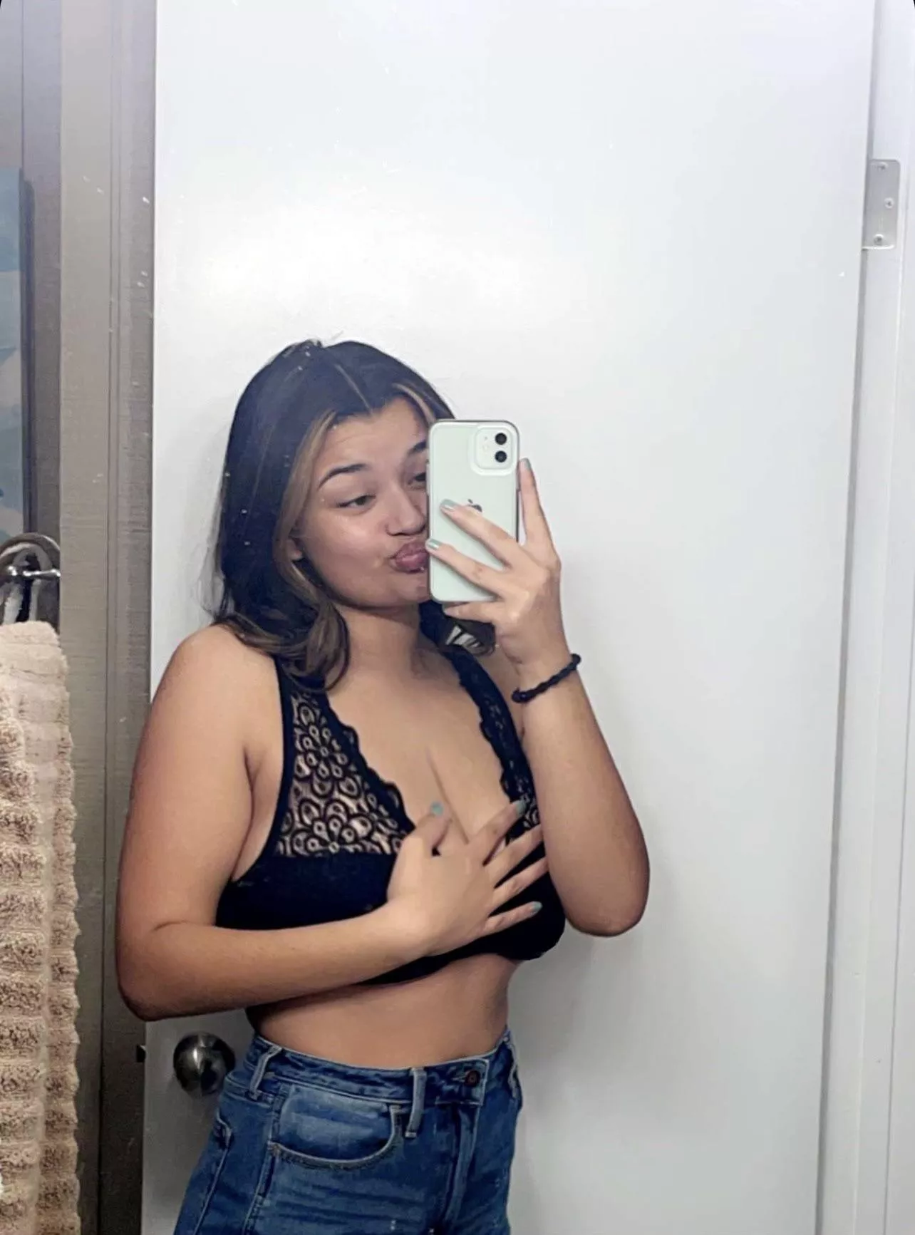 Just huge boobs in a tight bra