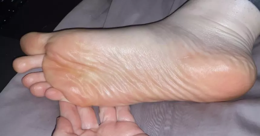 Just lotioned up my soles Just lotioned up my soles