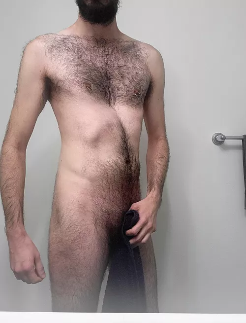 Just out of the shower. Let's get sweaty again π¦