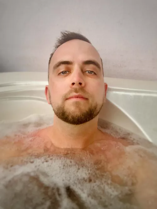 Just relaxing in the hot tub Just relaxing in the hot tub