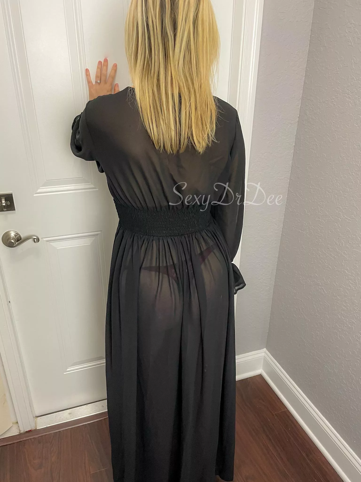 Just sheer enough to see