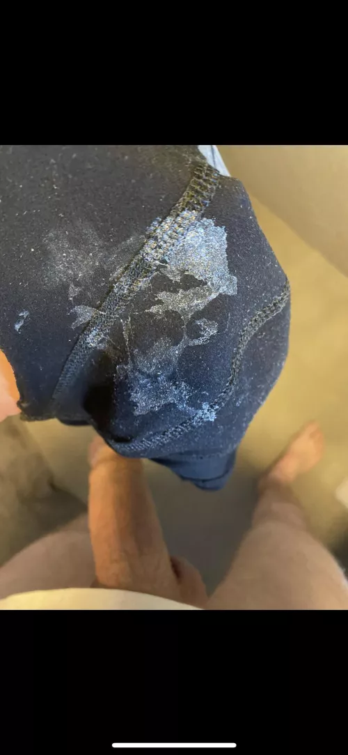 Just so much precum from being way too hard, for much too long, on the drive home today ๐๐ฆ