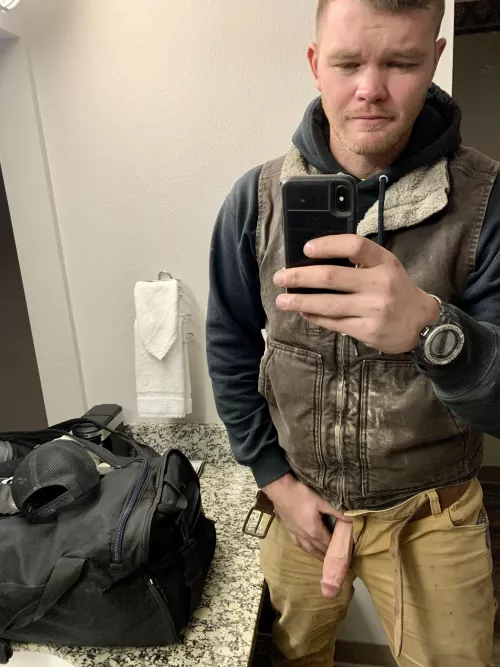 Just some trade worker finally at the hotel….