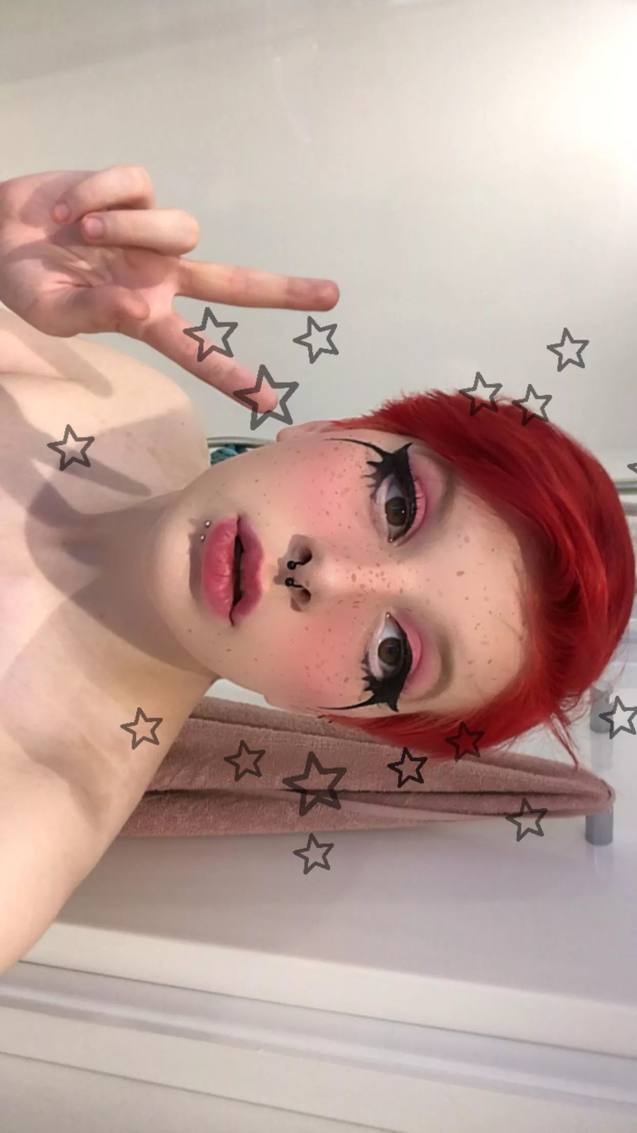 just starting makeup!