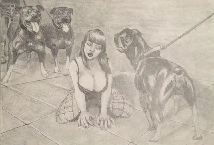 Just the right number of horny dogs... (bowowow) Just the right number of horny dogs... (bowowow)