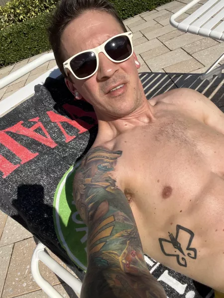 Just trying to get some sun on this white skin Just trying to get some sun on this white skin