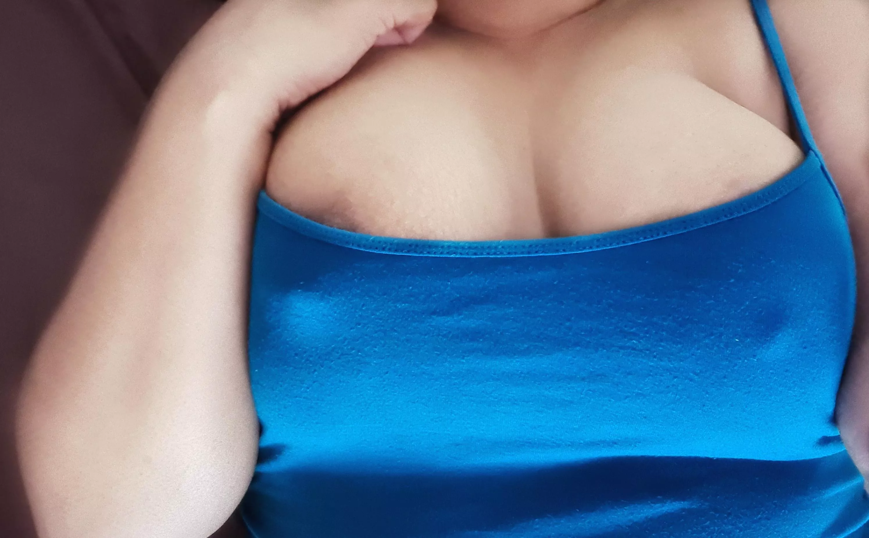 Just visited my local grocery with my tits overflowing ?