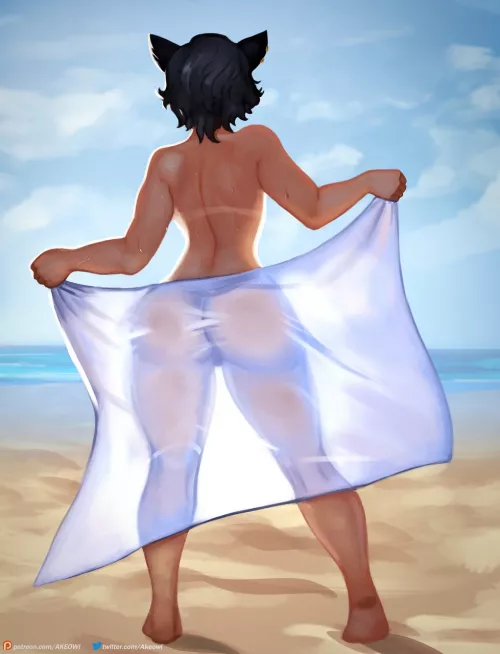 Kali Bellabooty on the beach (Akeowi)