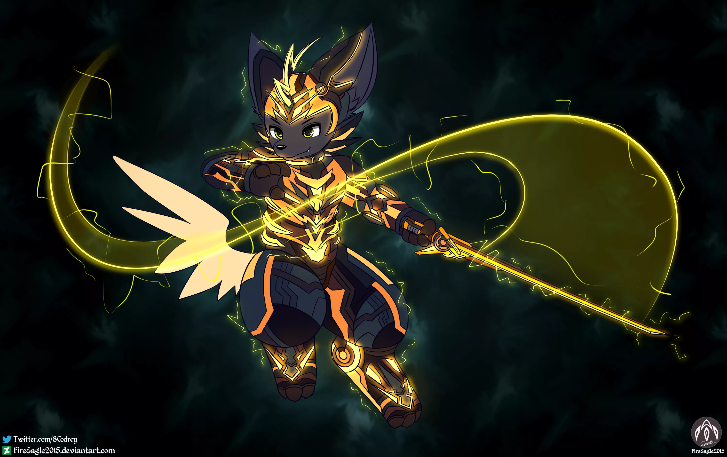 Kaminari - Commission for a friend [art by me @SCodreyS on Twitter]