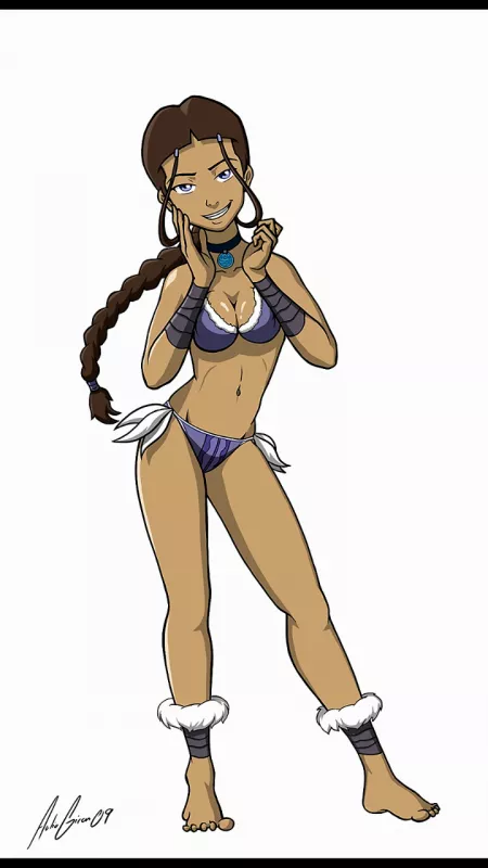 Katara in hot bikini. 