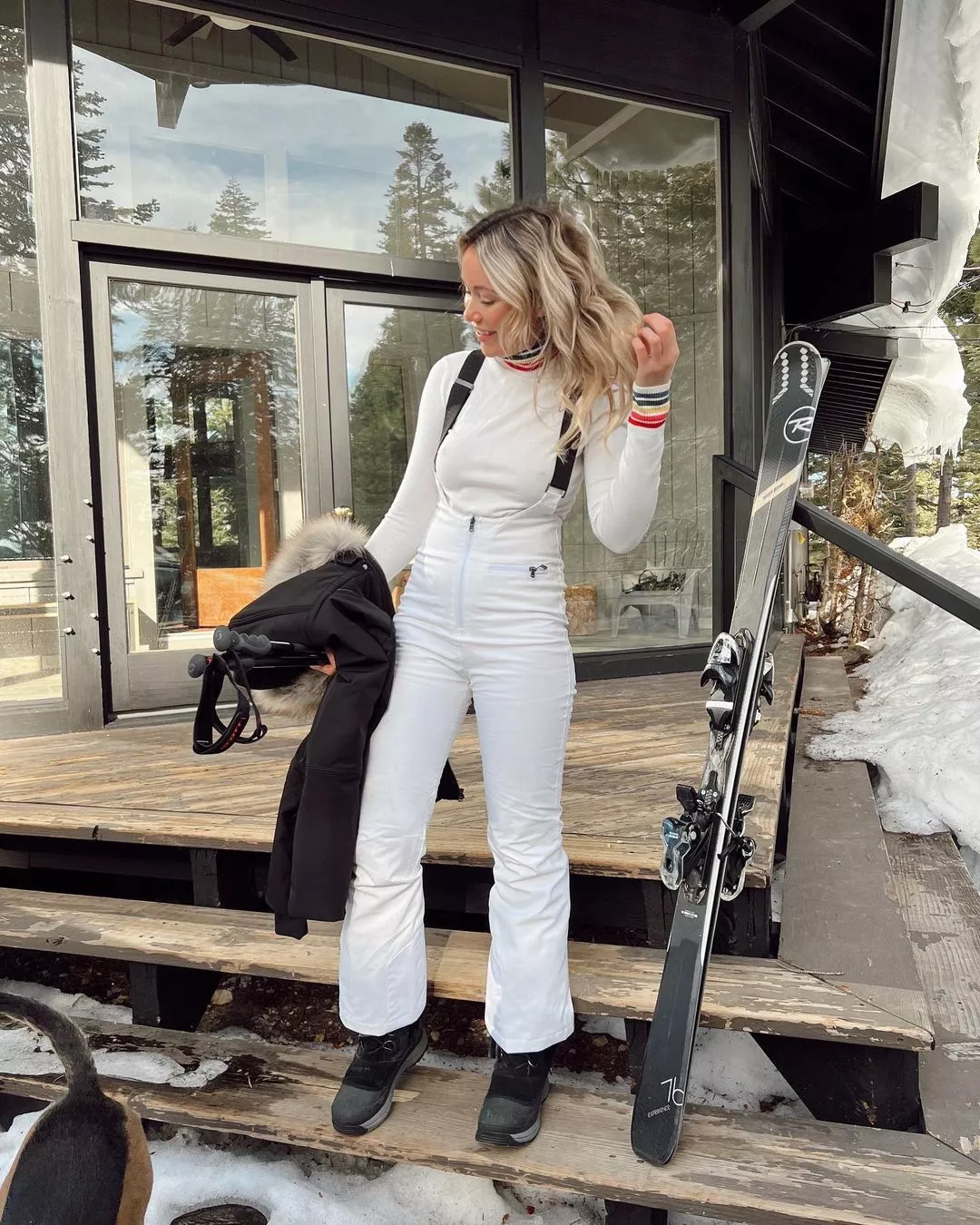 Katrina Bowden Nippin on the slopes