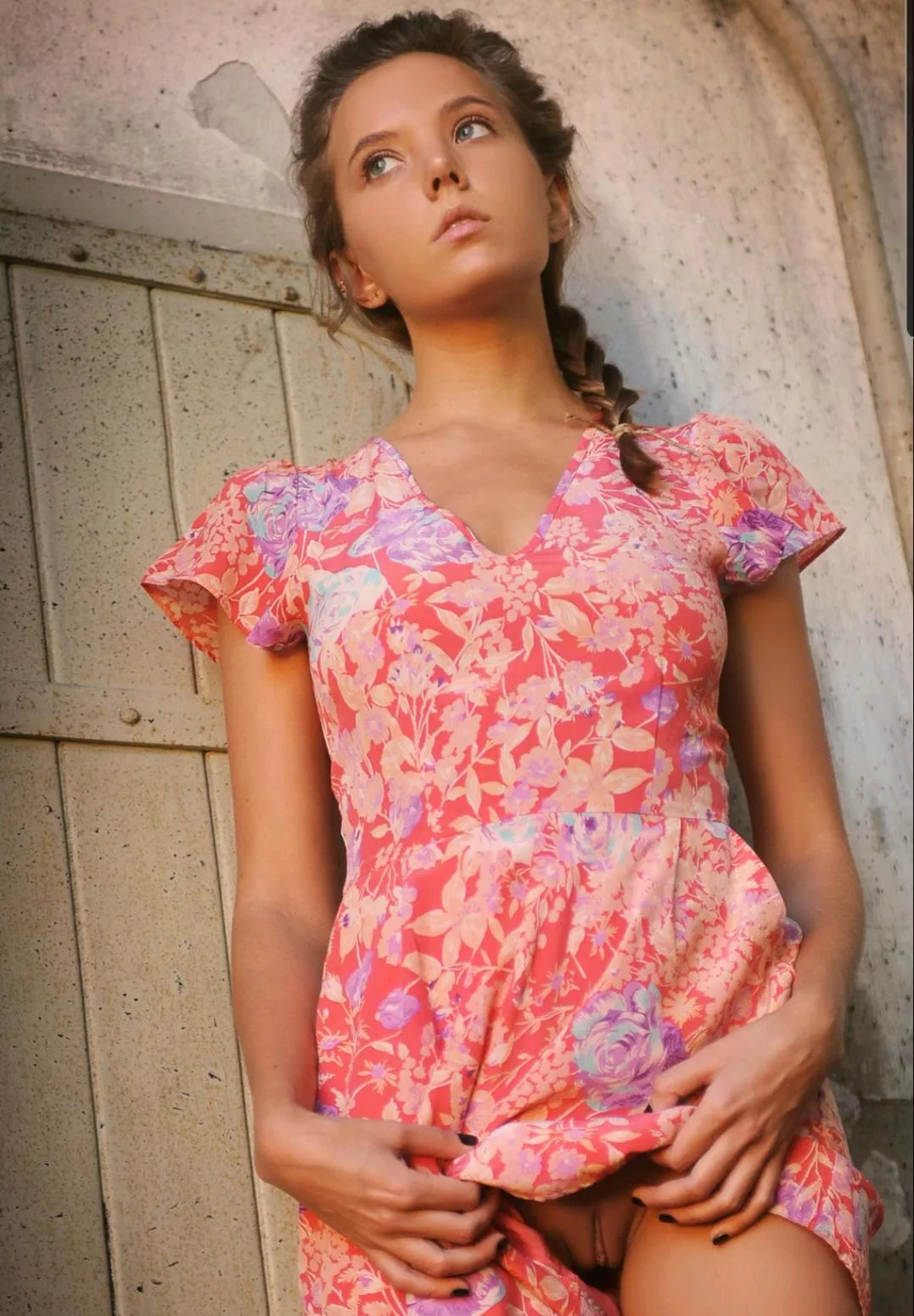 Katya in a pretty dress Katya in a pretty dress