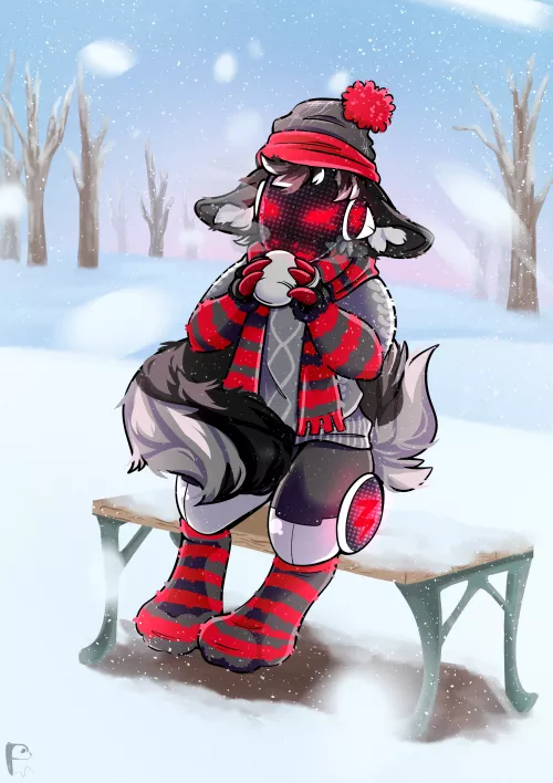 Keep Warm With Cocoa | Comm Drawn By Me (@Pandoodle_Arts)