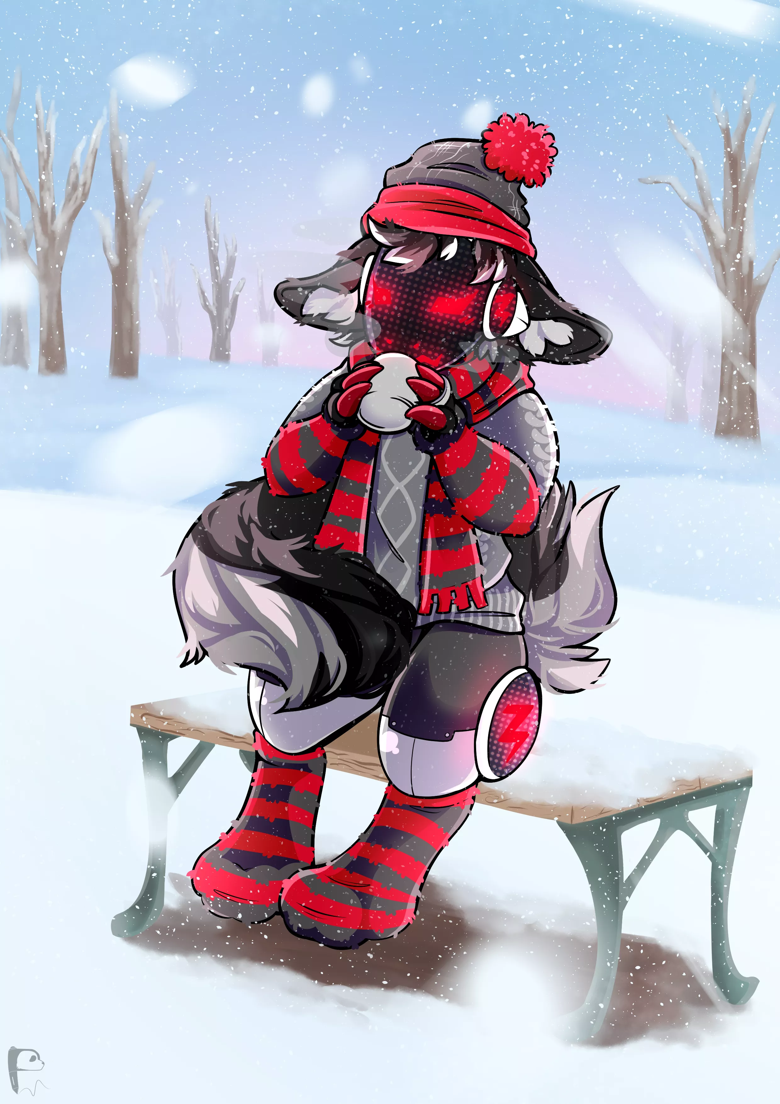 Keep Warm With Cocoa | Comm Drawn By Me (@Pandoodle_Arts)