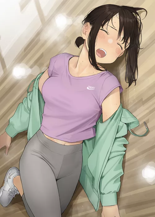 Keeping up with Senpai-san isn't easy. [Ganbare Douki-chan]
