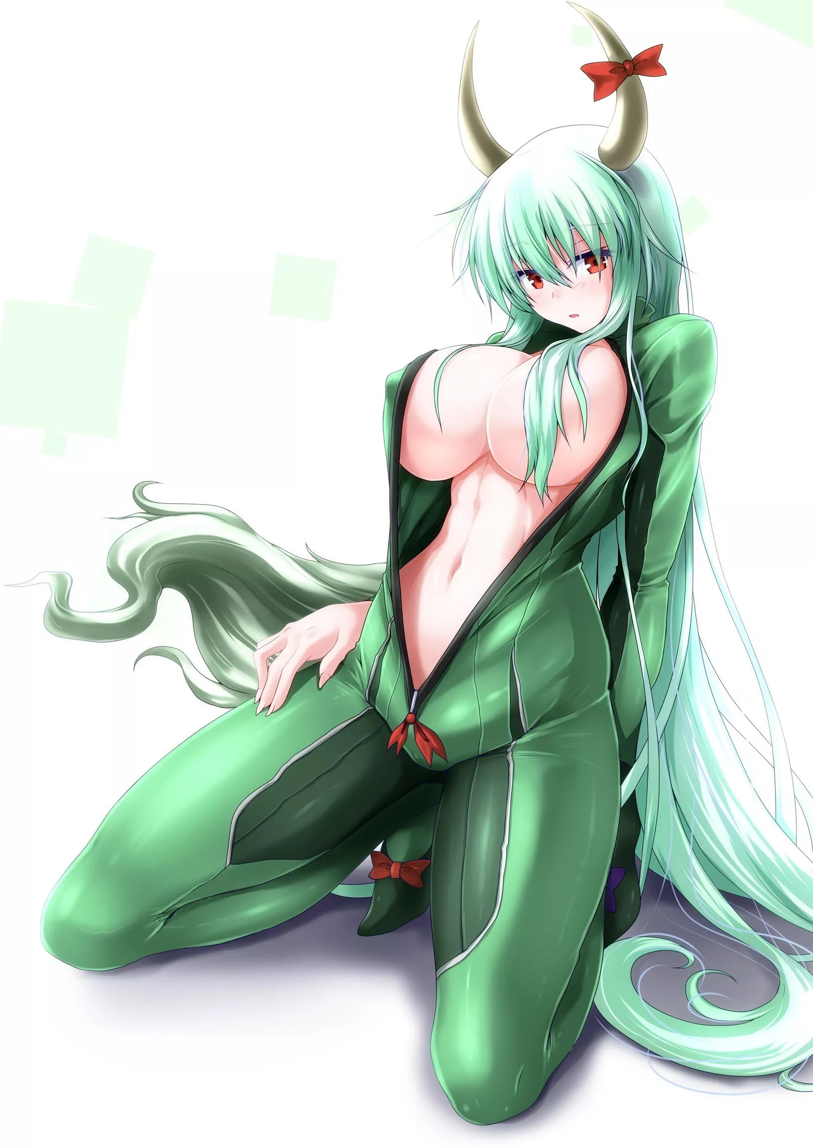 Keine Hakutaku Green Bodysuit (g (desukingu)) Keine Hakutaku Green Bodysuit (g (desukingu))