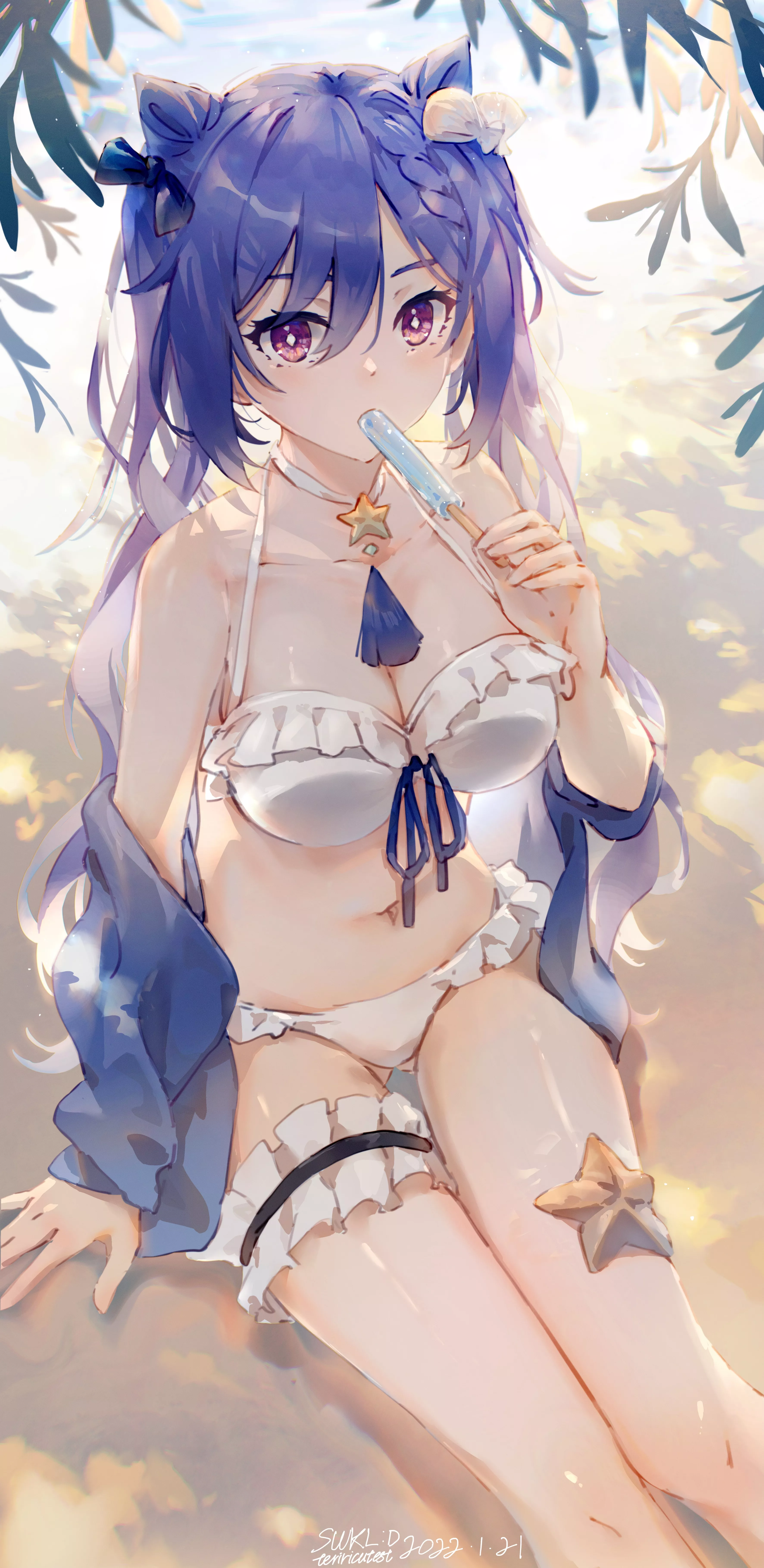 Keqing at the beach