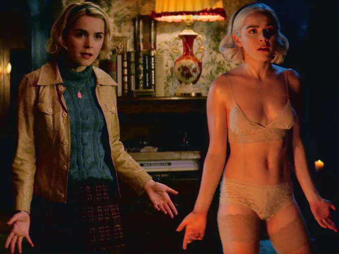 Kiernan Shipka, fully dressed and down to her undies Kiernan Shipka, fully dressed and down to her undies
