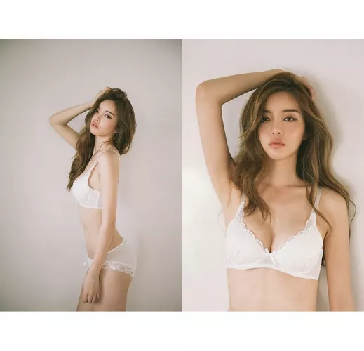 Kim Jinhee in white lingerie