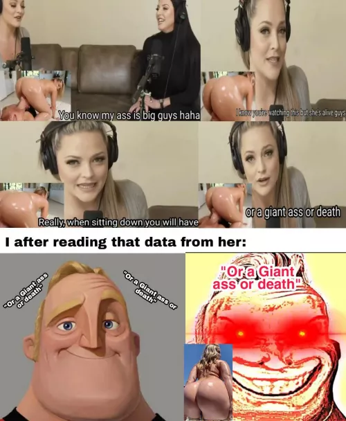 Kind reminder that Alexis Texas' gigantic ass nearly killed Angela White